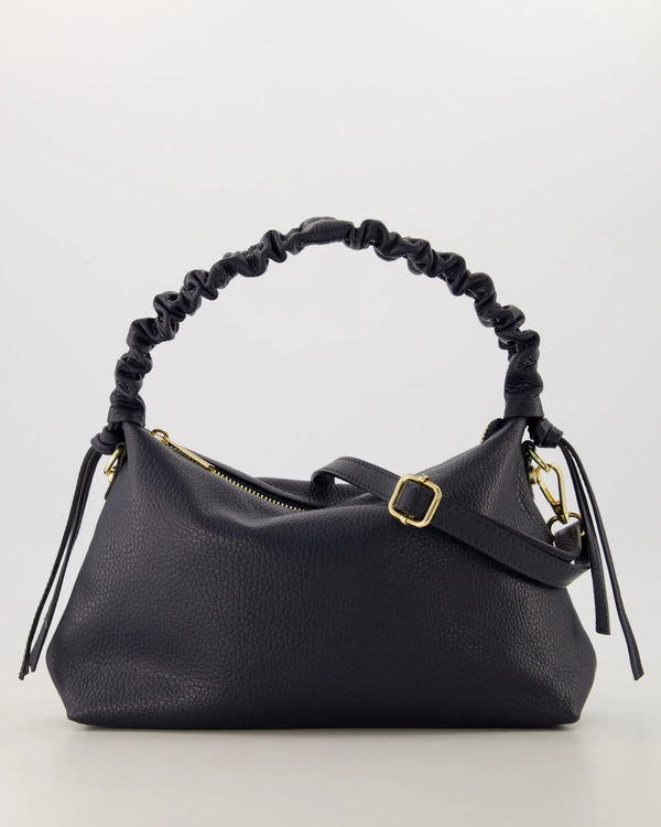 Tas Linde leer donkerblauw - Bij Keesje - Bij Keesje