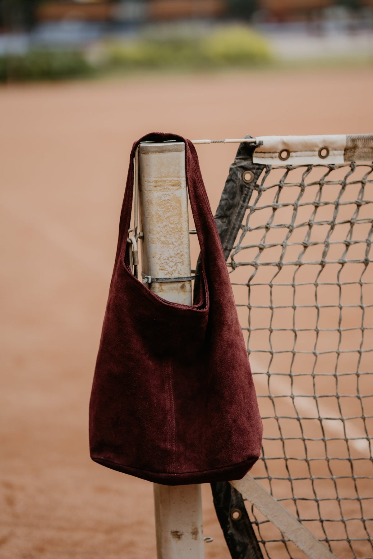 Tas Loreen suede burgundy - Bij Keesje - Bij Keesje - tas
