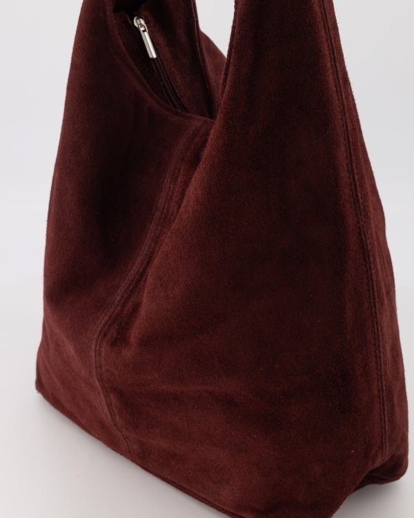 Tas Loreen suede burgundy - Bij Keesje - Bij Keesje - tas