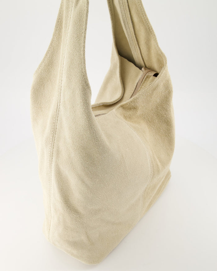 Tas Loreen suede cream - Bij Keesje - Bij Keesje - tas