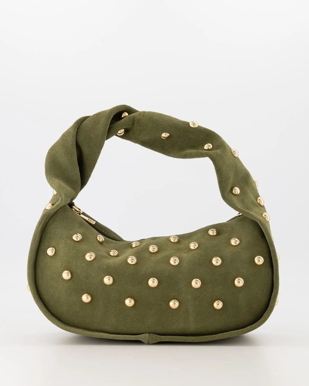 Tas Lottie suede olijfgroen - Bij Keesje - Bij Keesje