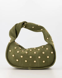Tas Lottie suede olijfgroen - Bij Keesje - Bij Keesje