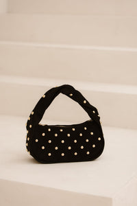 Tas Lottie suede zwart - Bij Keesje - Bij Keesje
