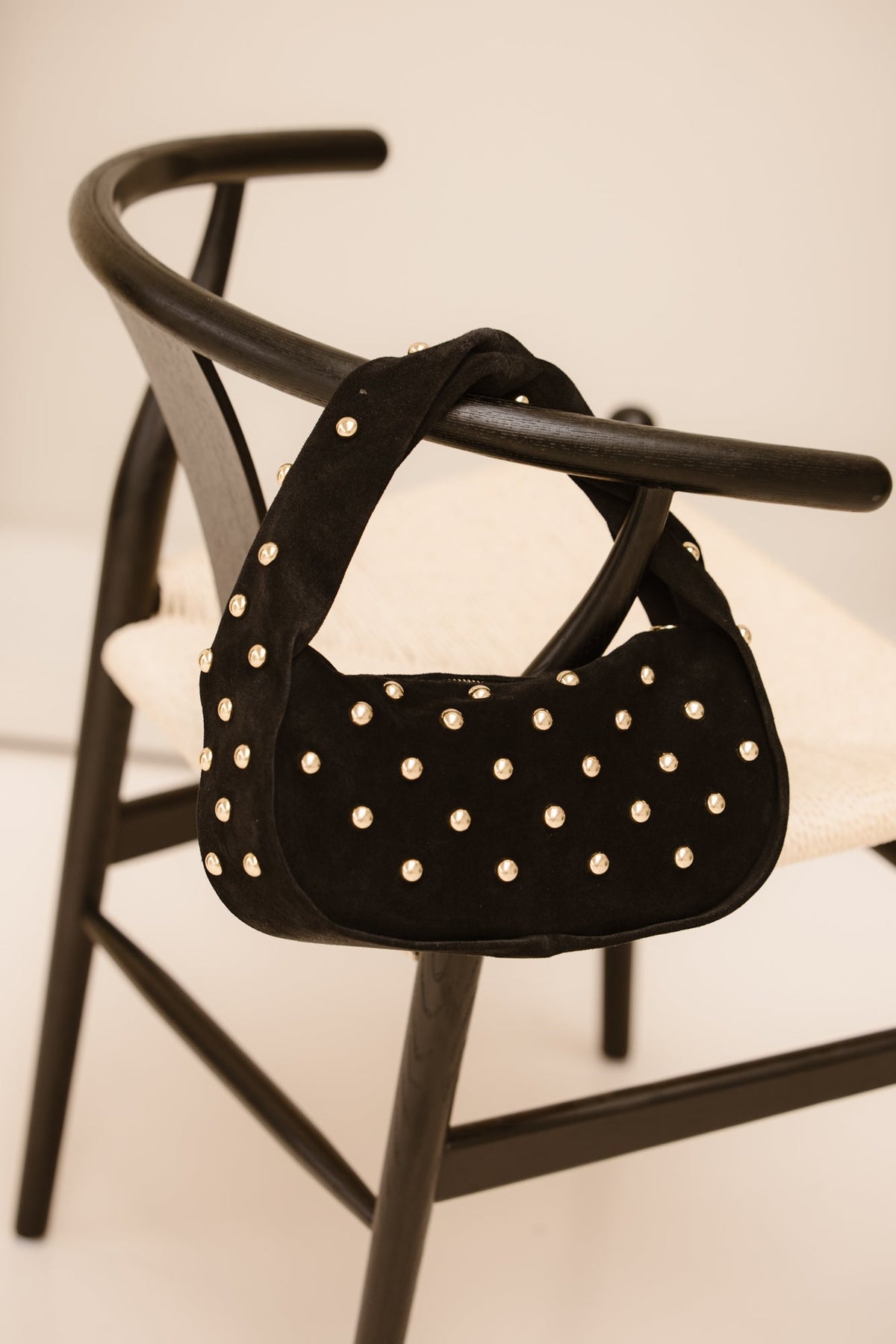 Tas Lottie suede zwart - Bij Keesje - Bij Keesje