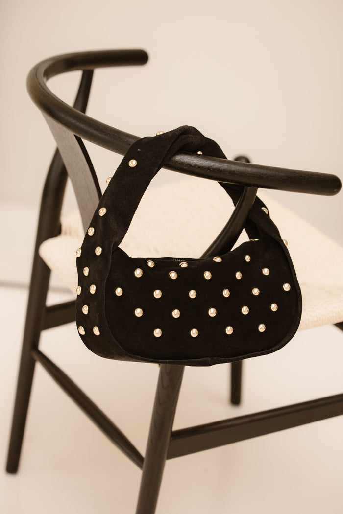 Tas Lottie suede zwart - Bij Keesje - Bij Keesje