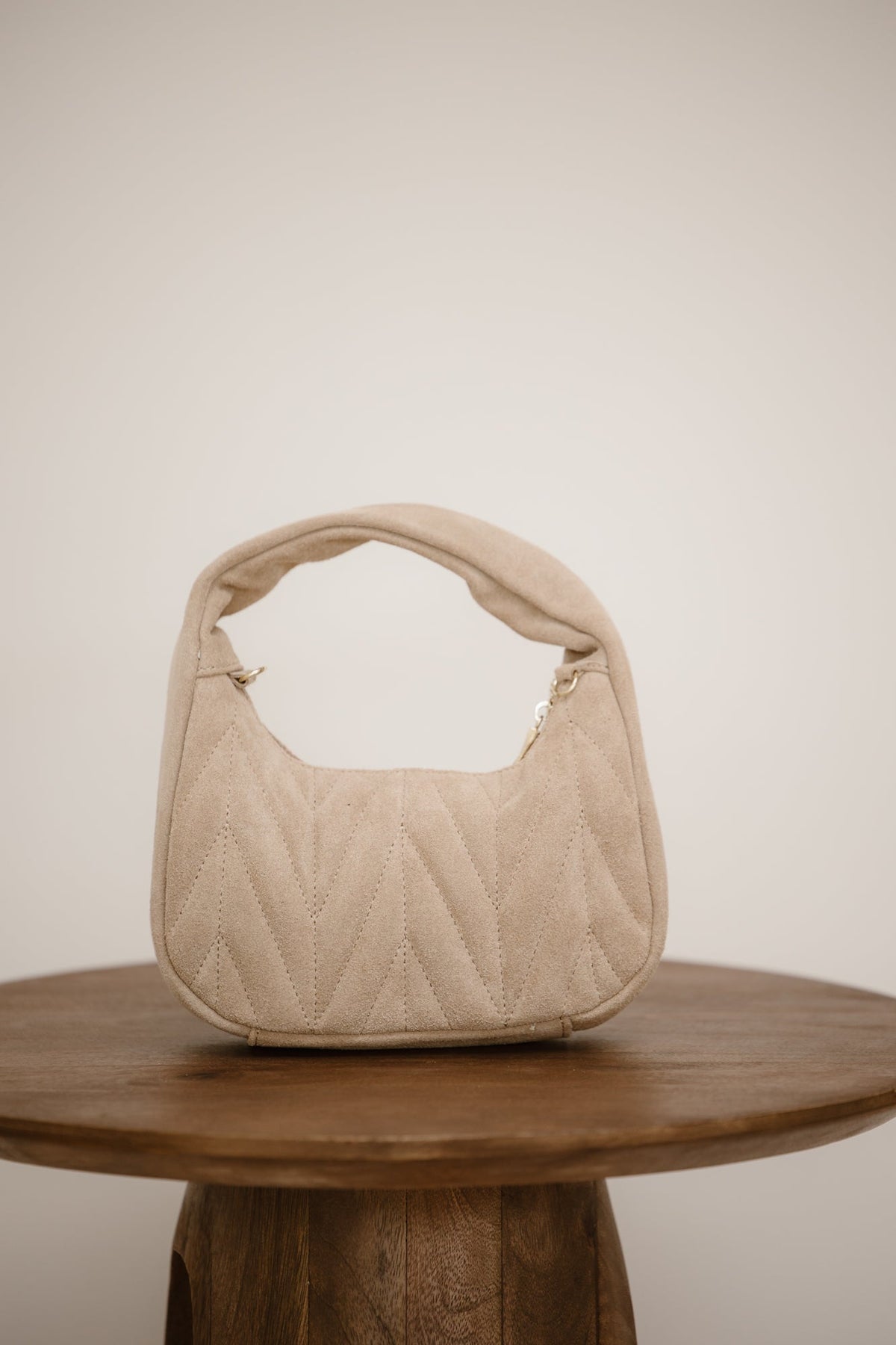 Tas Mabel suede zand - Bij Keesje - Bij Keesje