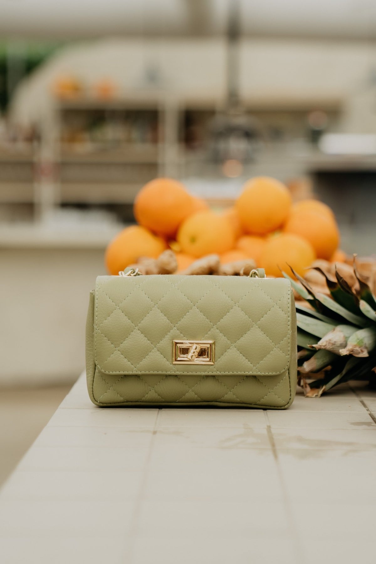 Tas madelief klein moss green - Bij Keesje - Bij Keesje - tas