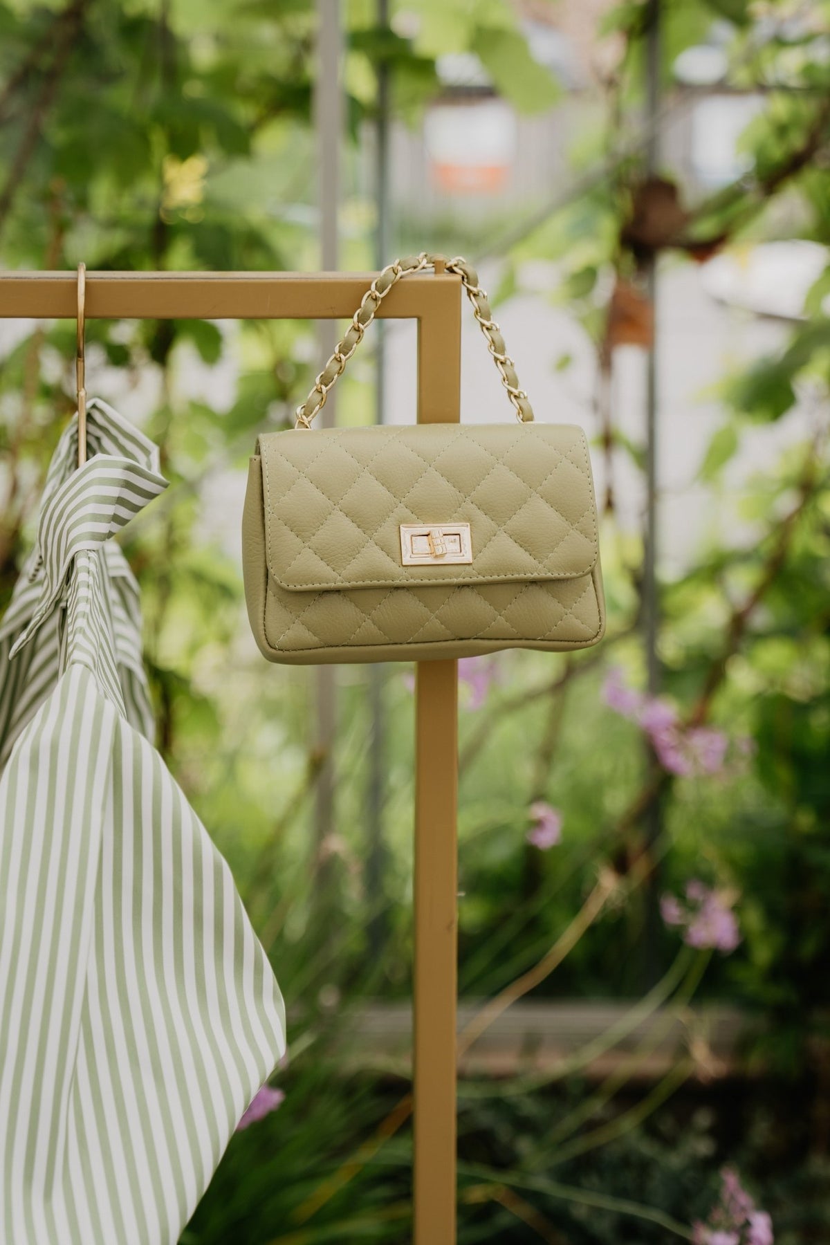 Tas madelief klein moss green - Bij Keesje - Bij Keesje - tas