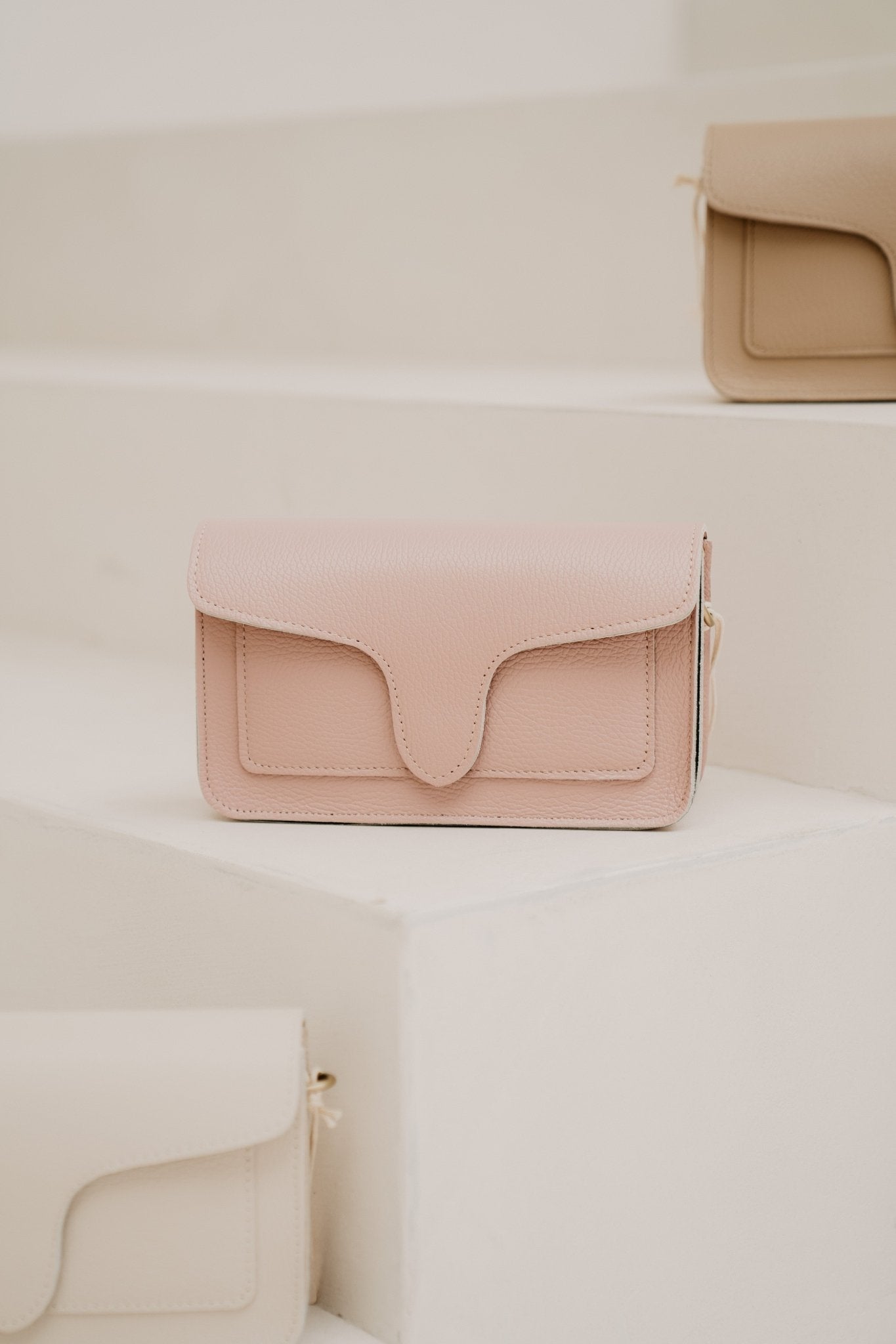 Tas Margot leer dusty pink - Bij Keesje - Bij Keesje - tas