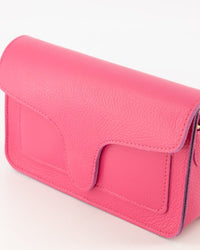 Tas Margot leer flamingo - Bij Keesje - Bij Keesje - tas