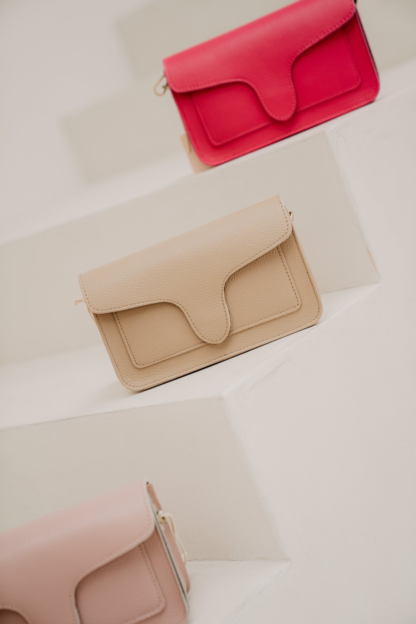 Tas Margot leer taupe - Bij Keesje - Bij Keesje - tas