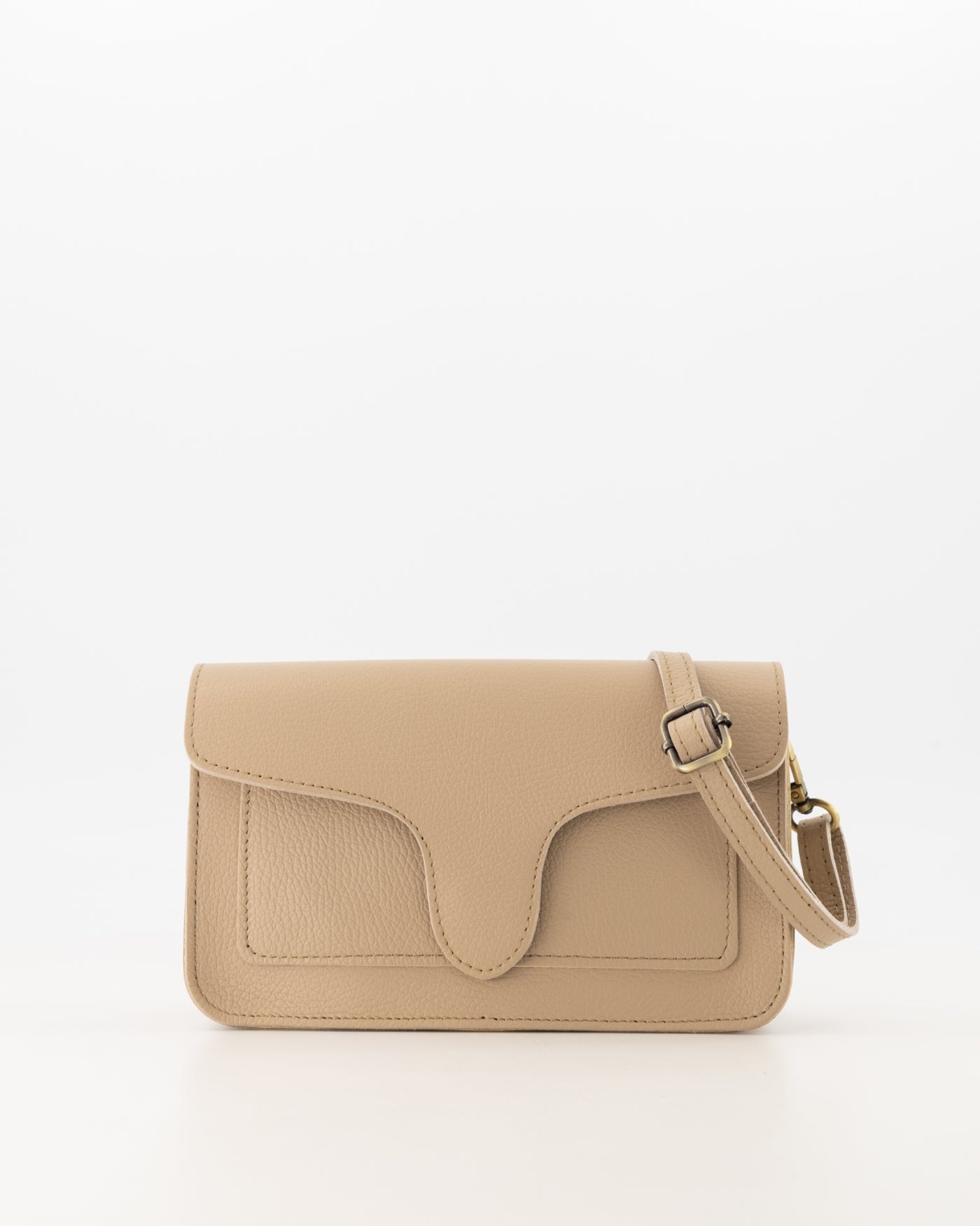 Tas Margot leer taupe - Bij Keesje - Bij Keesje - tas