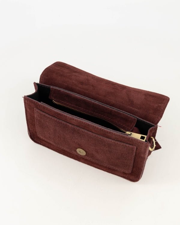 Tas Margot suede bordeaux - Bij Keesje - Bij Keesje - Tas