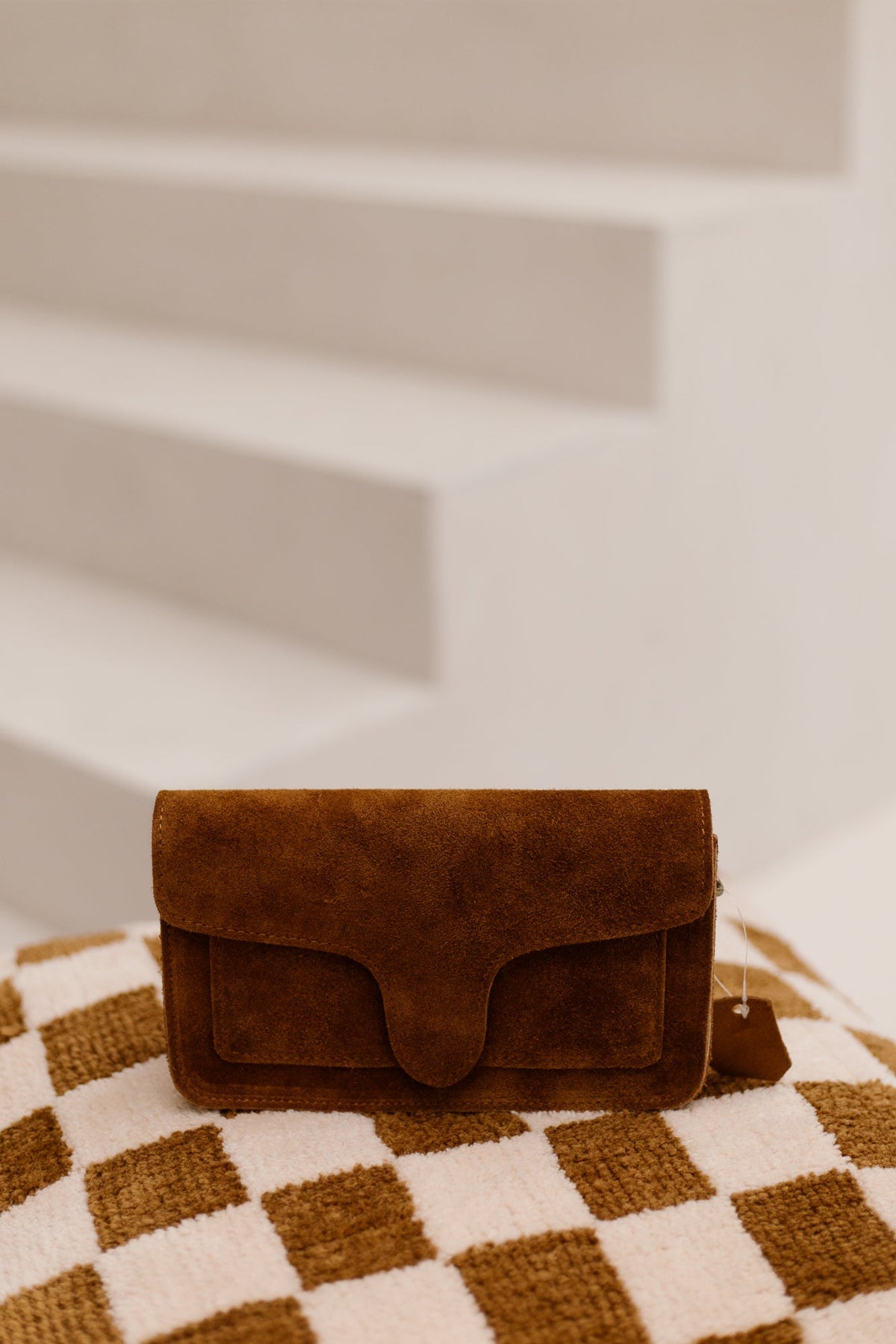 Tas Margot suede cognac - Bij Keesje - Bij Keesje - Tas