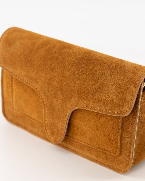 Tas Margot suede cognac - Bij Keesje - Bij Keesje - Tas