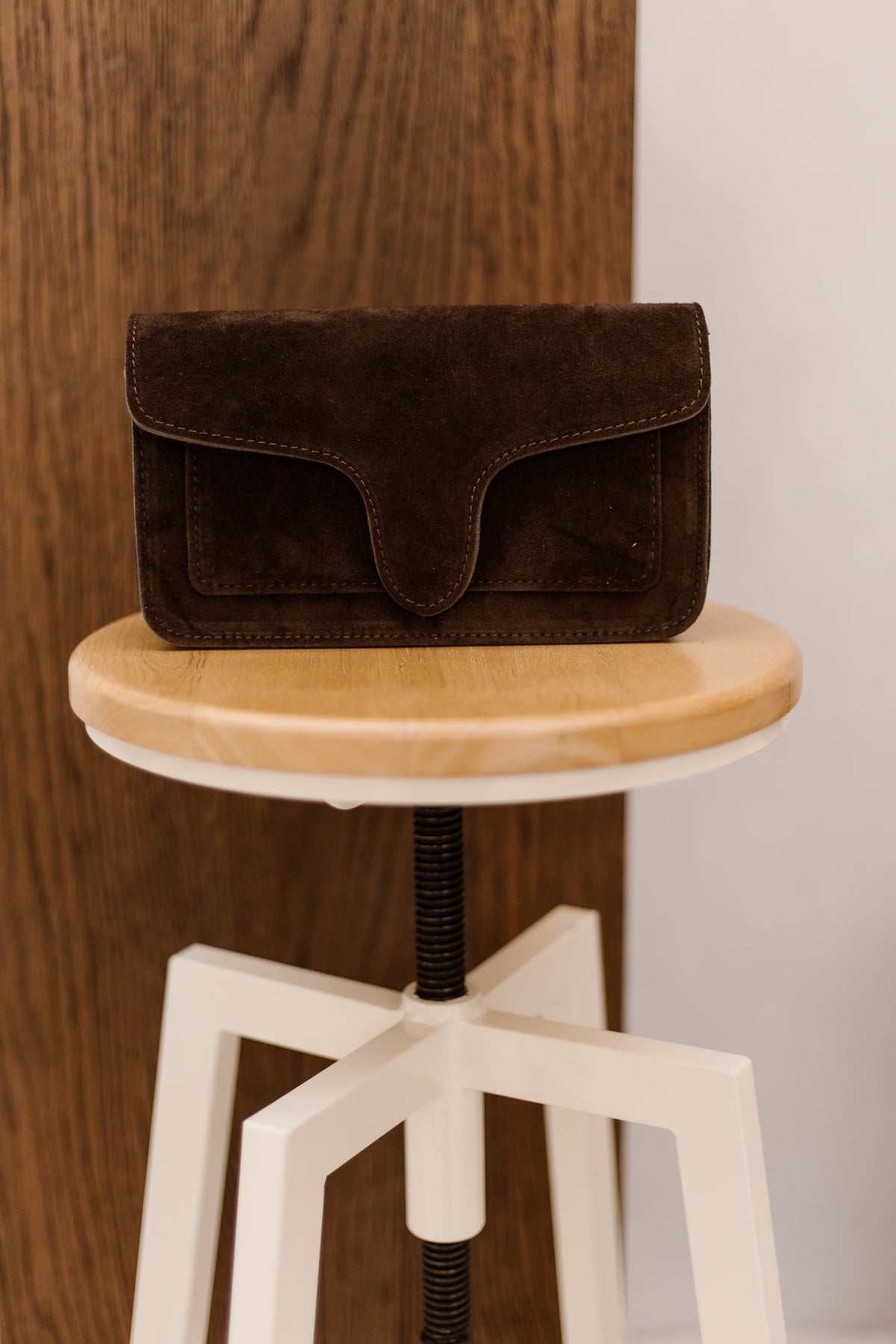 Tas Margot suede donkerbruin - Bij Keesje - Bij Keesje - Tas
