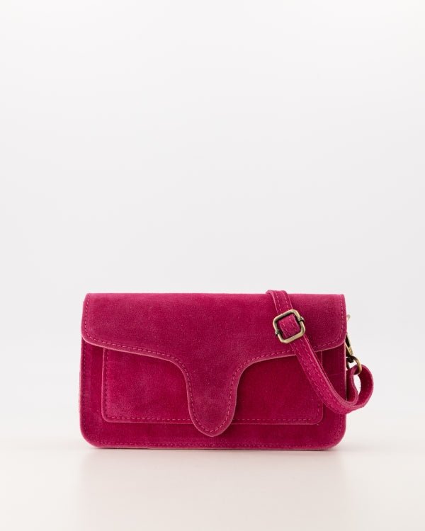 Tas Margot suede fuchsia - Bij Keesje - Bij Keesje - tas