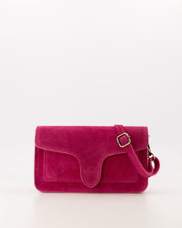 Tas Margot suede fuchsia - Bij Keesje - Bij Keesje - tas