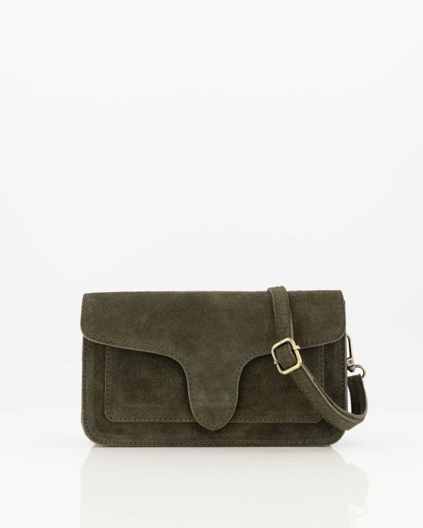 Tas Margot suede groen - Bij Keesje - Bij Keesje - Tas