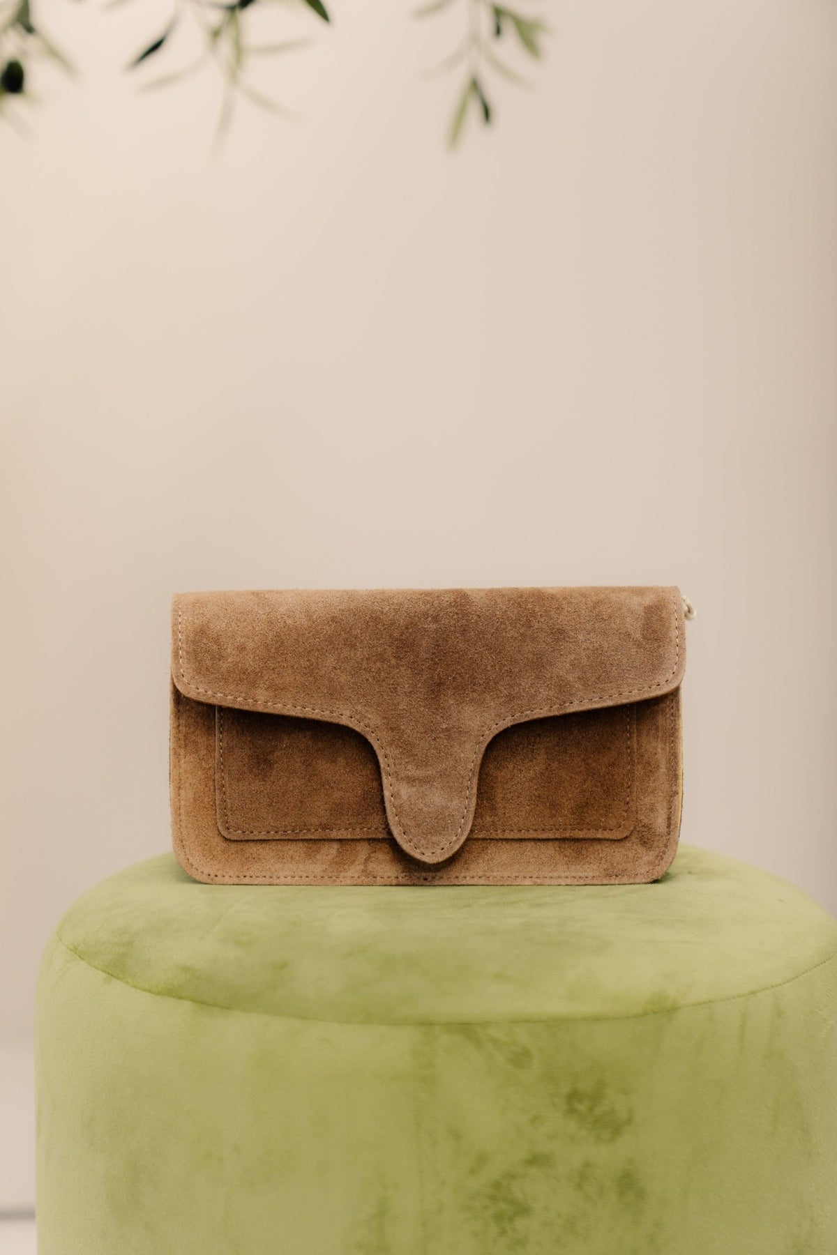Tas Margot suede taupe - Bij Keesje - Bij Keesje - tas