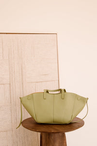 Tas Martha leer moss green - Bij Keesje - Bij Keesje
