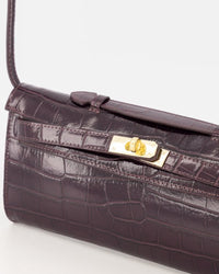 Tas Palermo croco bordeaux - Bij Keesje - Bij Keesje - tas
