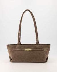 Tas Peet suede taupe - Bij Keesje - Bij Keesje - tas