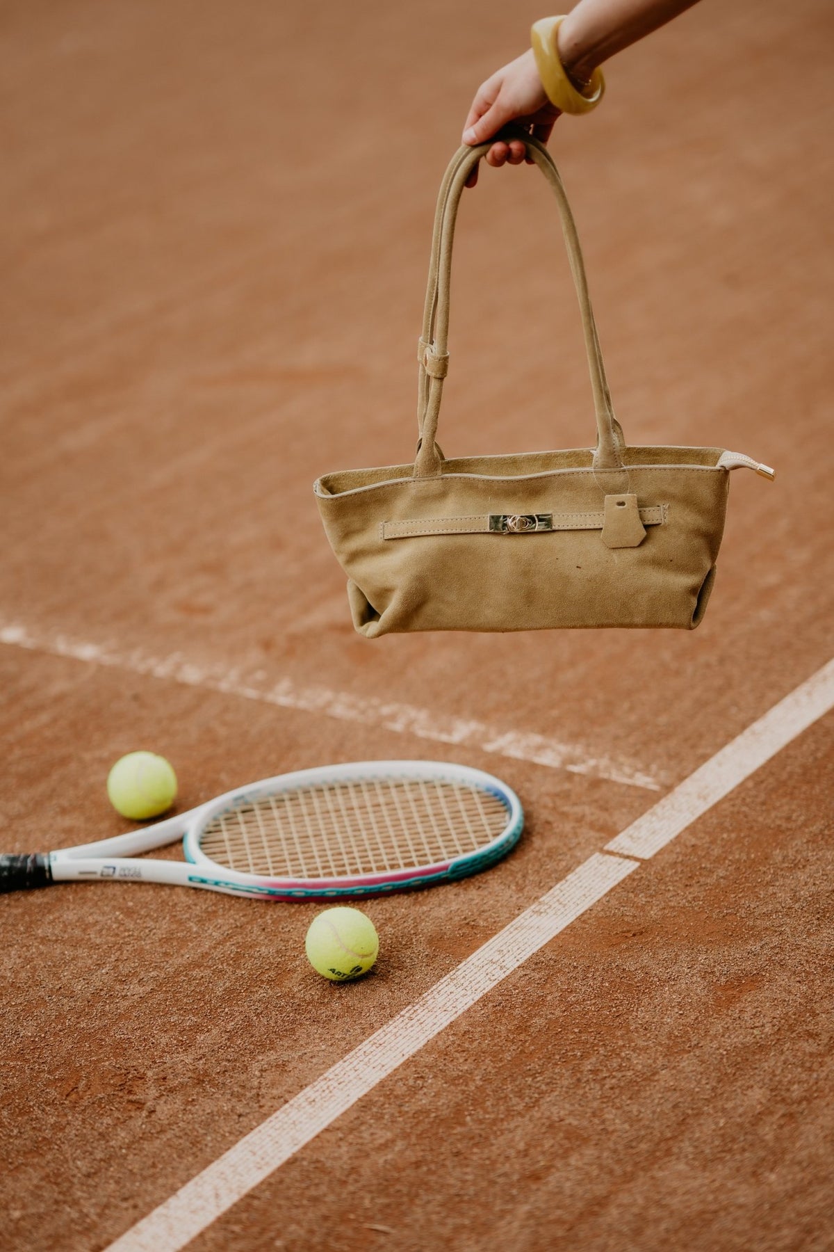 Tas Peet suede zand - Bij Keesje - Bij Keesje - tas