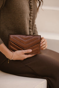 Tas Roos metallic donkerbruin - Bij Keesje - Bij Keesje