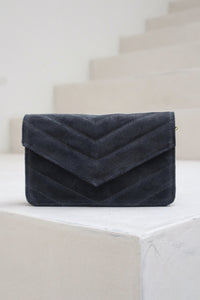 Tas Roos suede antraciet - Bij Keesje - Bij Keesje
