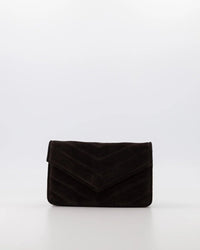 Tas Roos suede diep donkerbruin - Bij Keesje - Bij Keesje