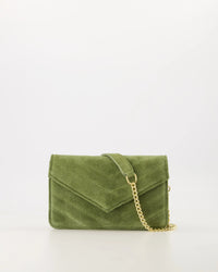Tas Roos suede groen - Bij Keesje - Bij Keesje