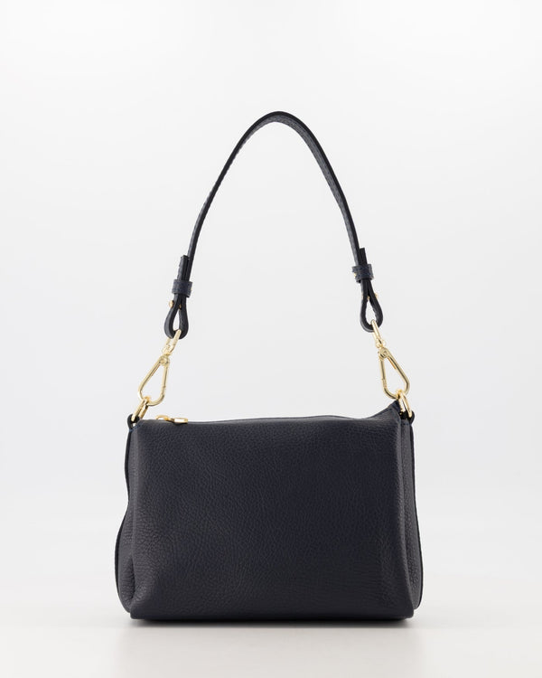 Tas Santi leer donkerblauw - Bij Keesje - Bij Keesje - tas