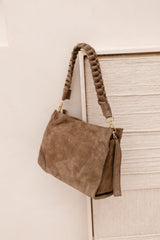 Tas Sarah suede taupe