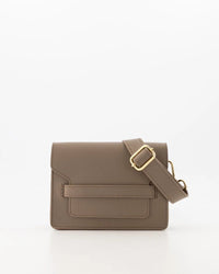 Tas Senna leer taupe - Bij Keesje - Bij Keesje