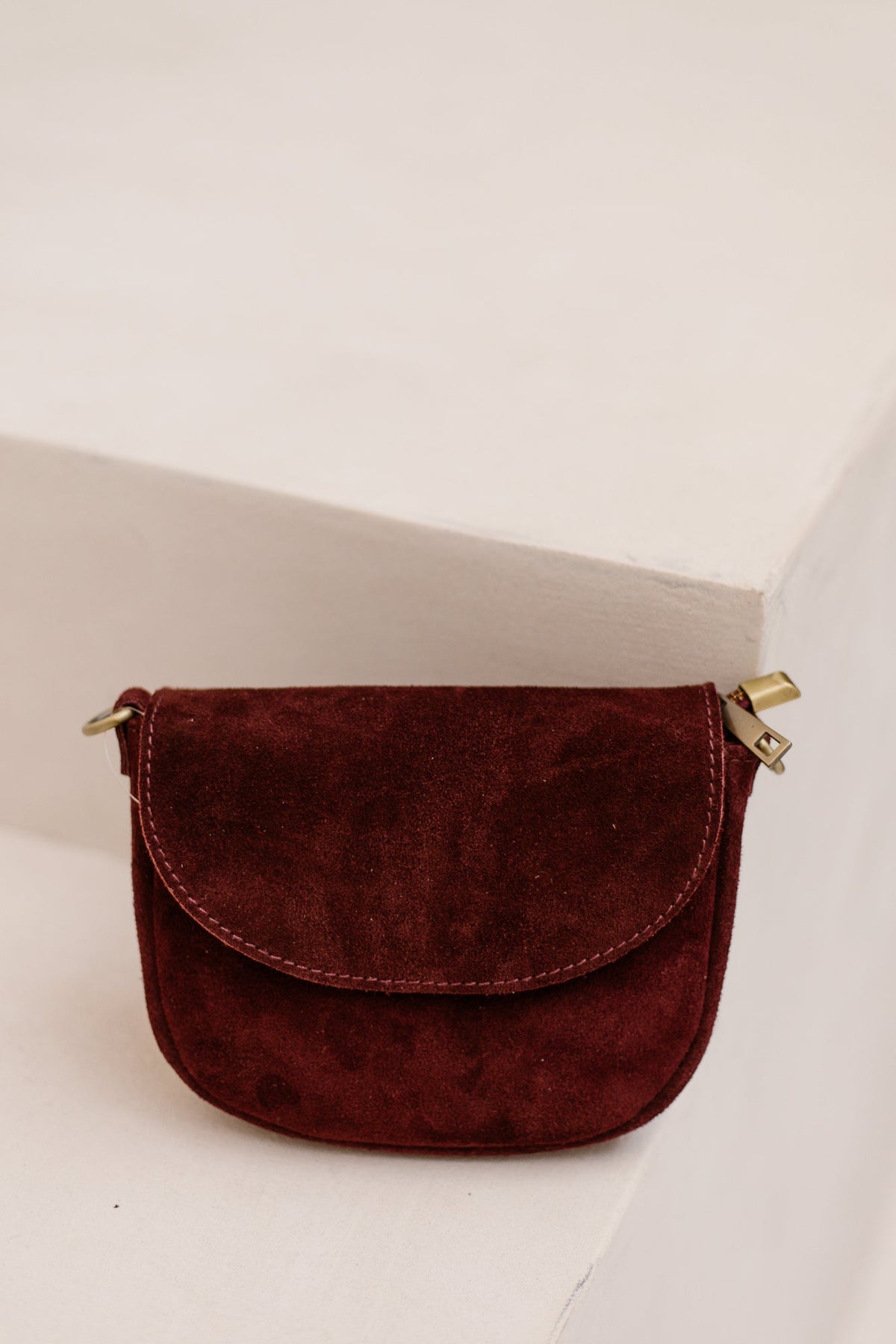 Tas Sevilla suede bordeaux - Bij Keesje - Bij Keesje - Tas