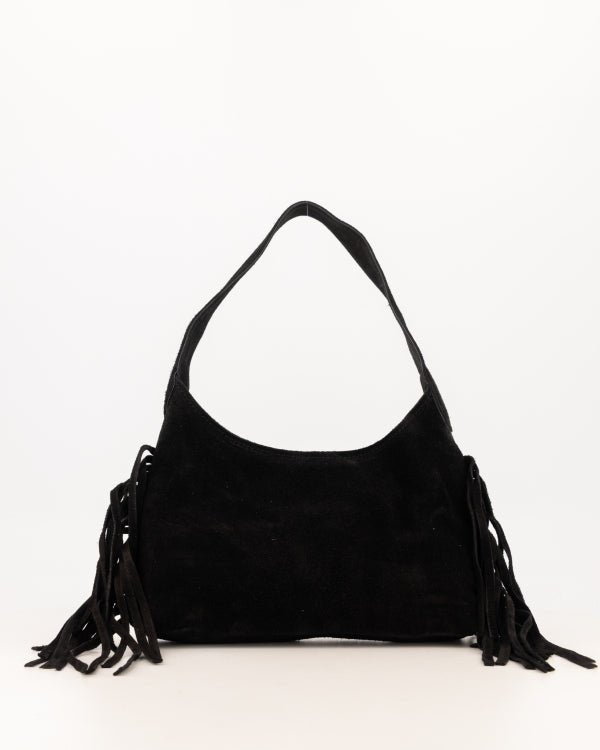 Tas Siena suede zwart - Bij Keesje - Bij Keesje - Tas