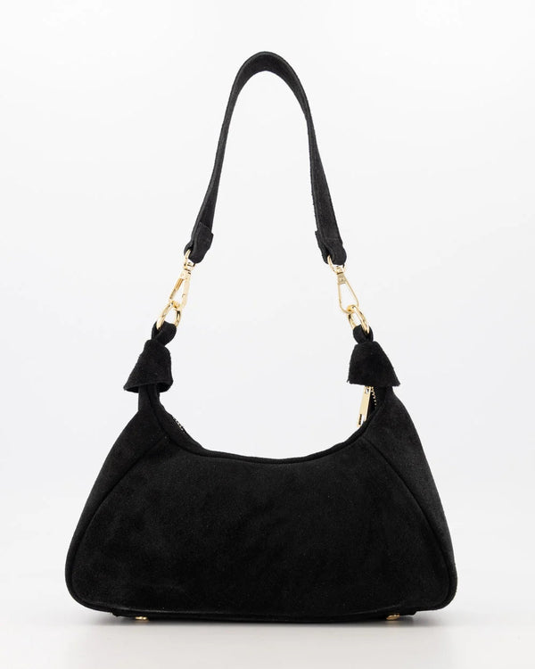 Tas Vanya suede zwart - Bij Keesje - Bij Keesje