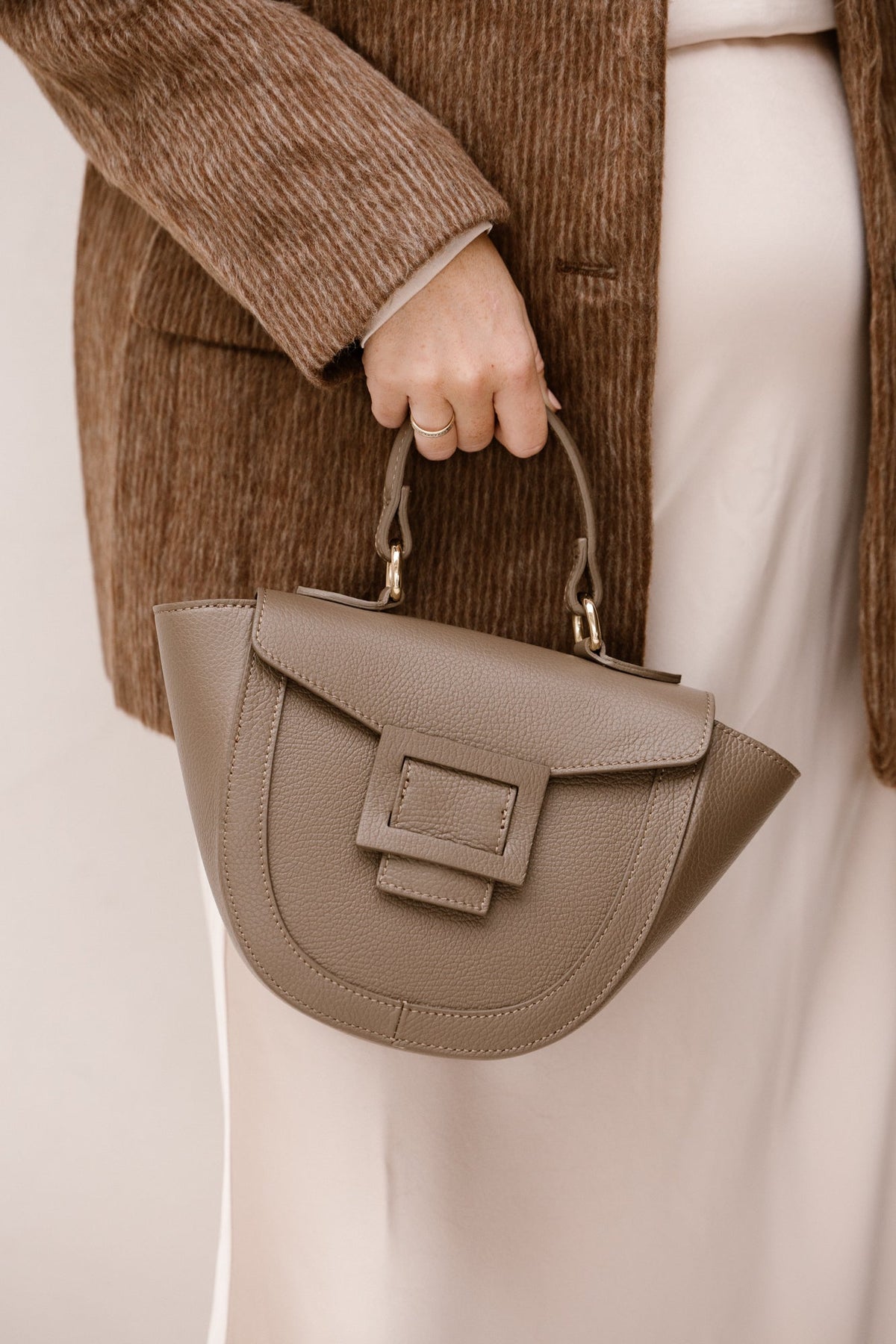 Tas Wanda taupe - Bij Keesje - Bij Keesje