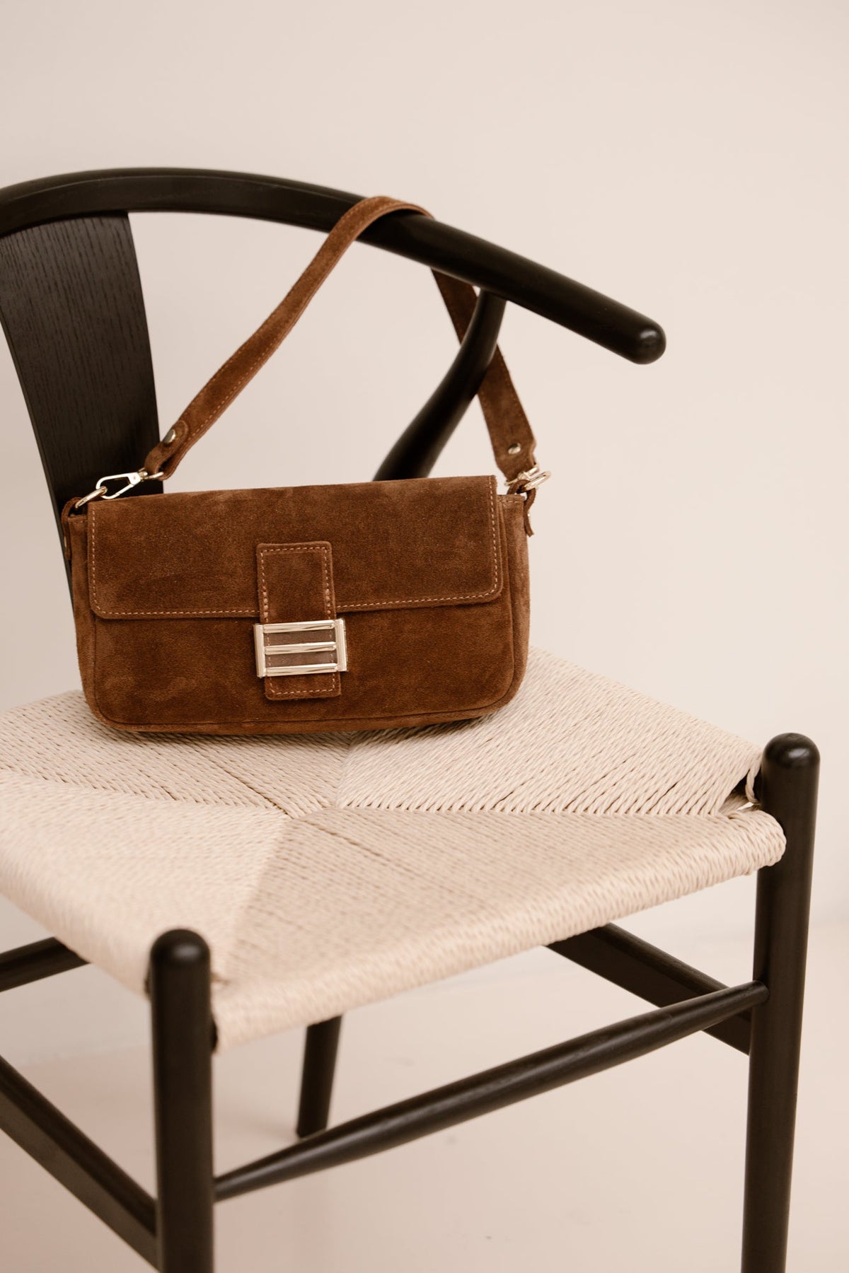 Tas Zira suede cognac - Bij Keesje - Bij Keesje