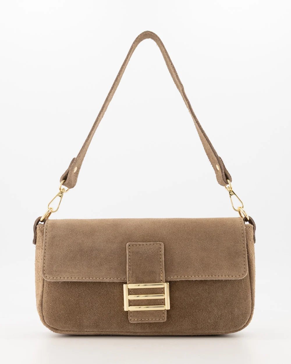 Tas Zira suede taupe - Bij Keesje - Bij Keesje