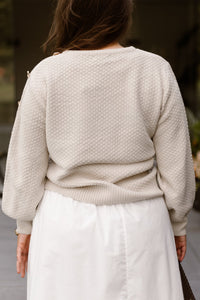 Teagan Knitting Sweater Sand - Bij Keesje - G-maxx - sweater