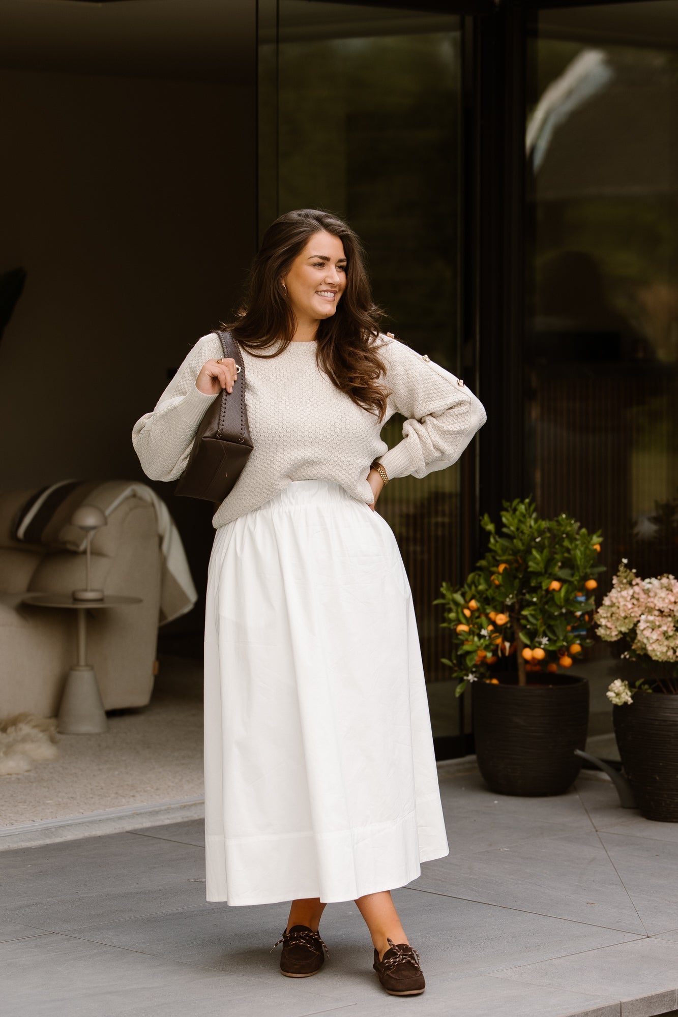 Teagan Knitting Sweater Sand - Bij Keesje - G-maxx - sweater