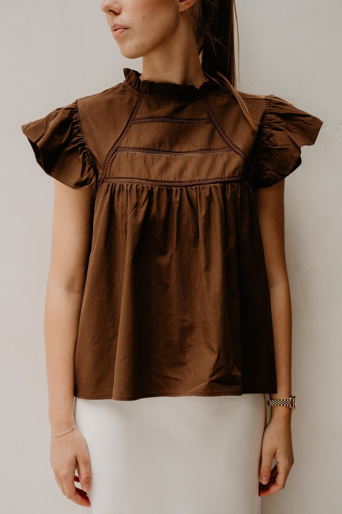 Teddie Blouse Brown - Bij Keesje - Bij Keesje - Blouse