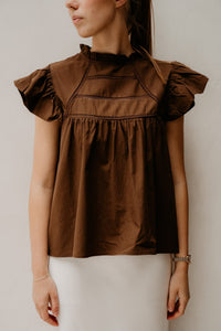 Teddie Blouse Brown - Bij Keesje - Bij Keesje - Blouse