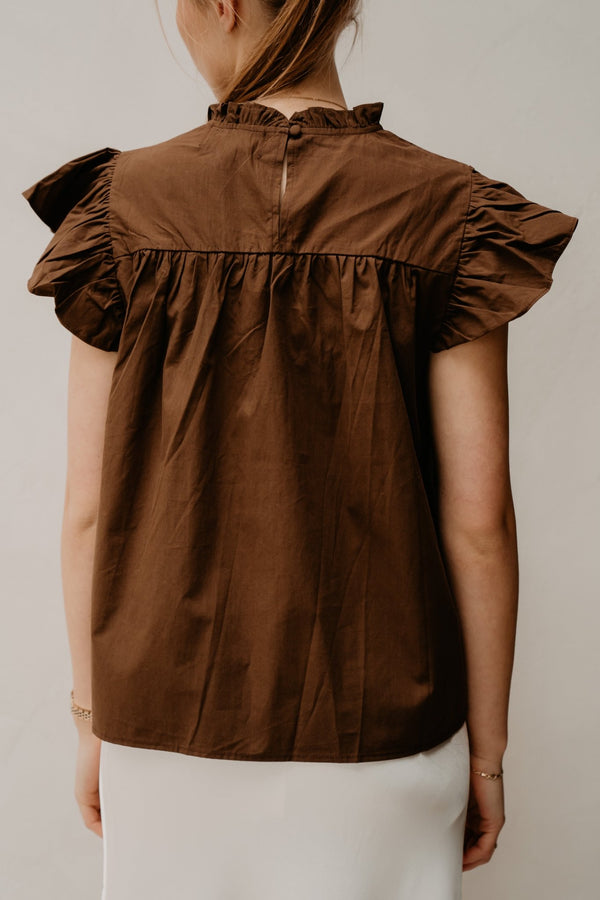 Teddie Blouse Brown - Bij Keesje - Bij Keesje - Blouse