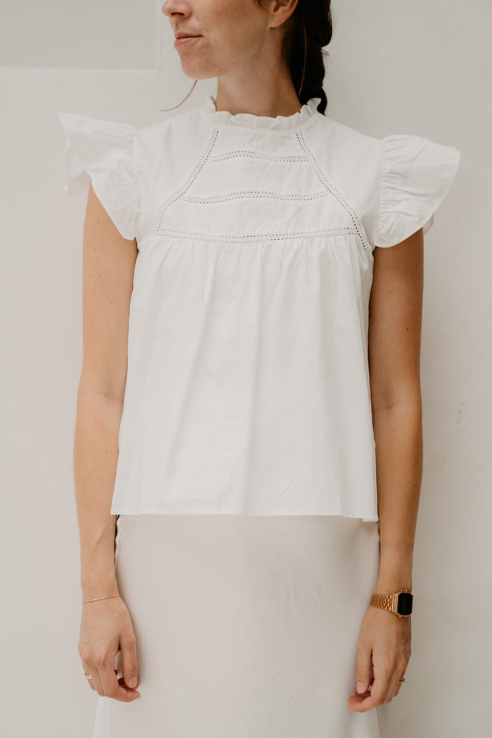 Teddie Blouse Off White - Bij Keesje - Bij Keesje - Blouse