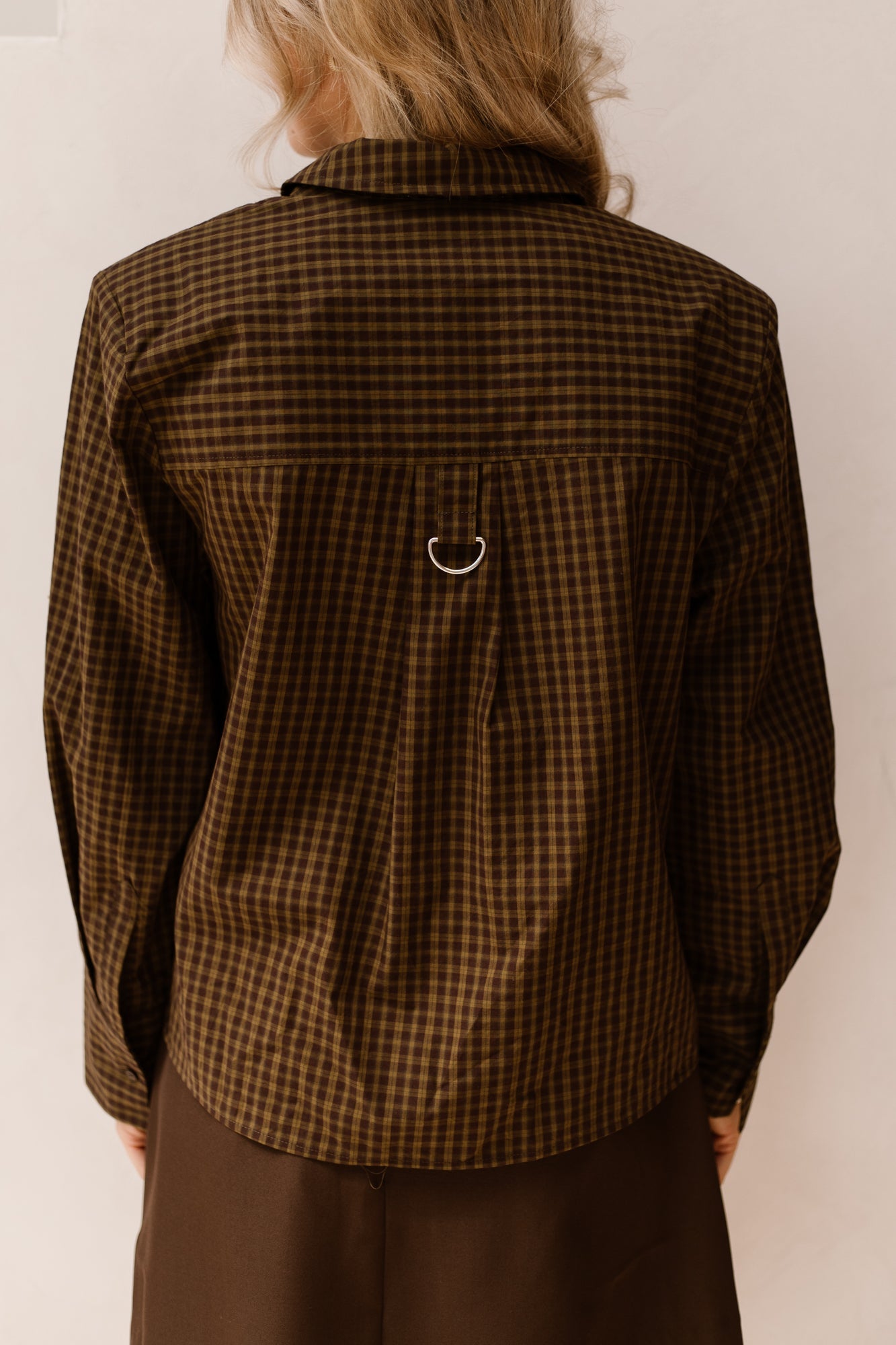 TeffaCC Padded Check Shirt Olive - Bij Keesje - Co'couture - Blouse