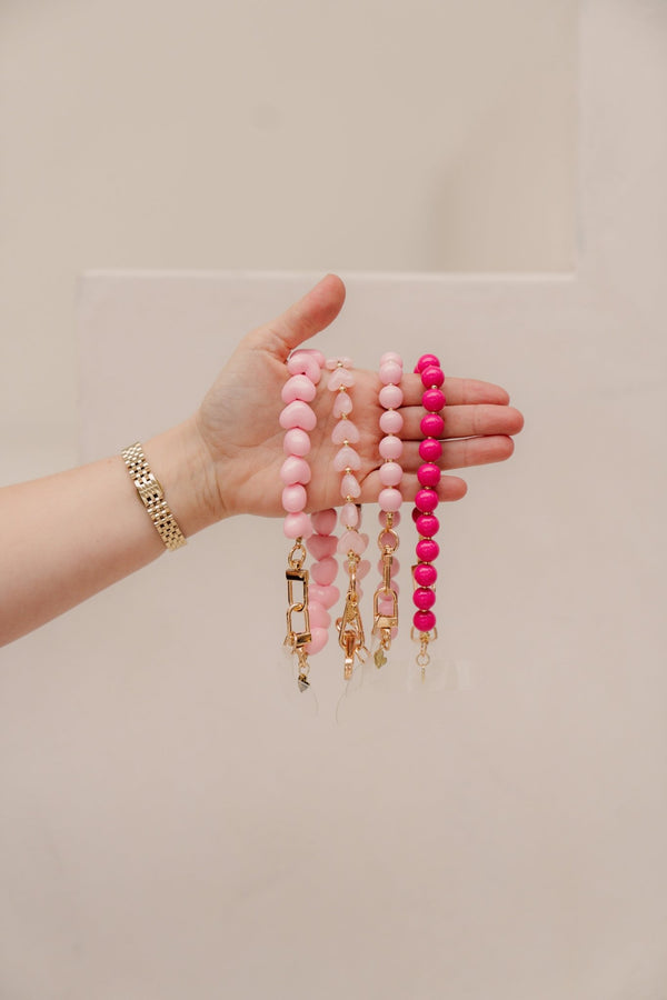 Telefoonkoord hart klein lichtroze 2521 - Bij Keesje - Bij Keesje - 