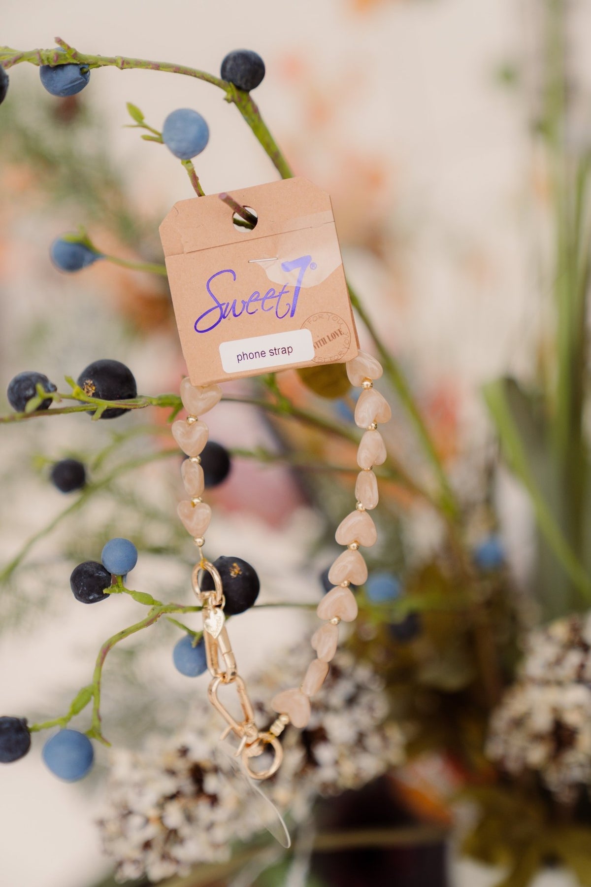 Telefoonkoord hart klein zand 2539 - Bij Keesje - Bij Keesje - 